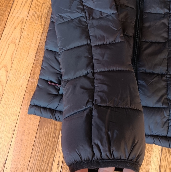 Kids Black Quilted Jacket - Picture 5 of 7